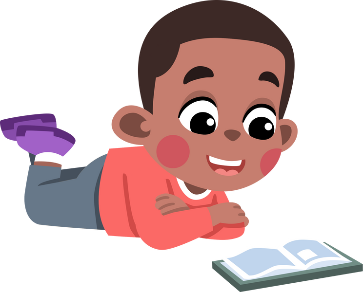 Kid Reading a Book