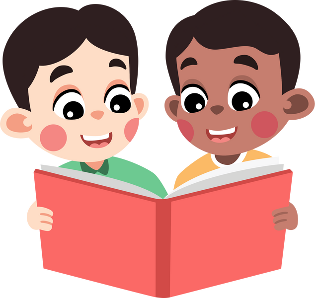 Kids Reading a Book